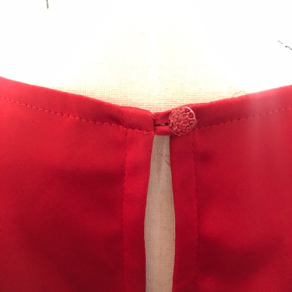 ST. JOHN Black Liquid Satin & Boucle Knit Dress - Picture 6 of 10